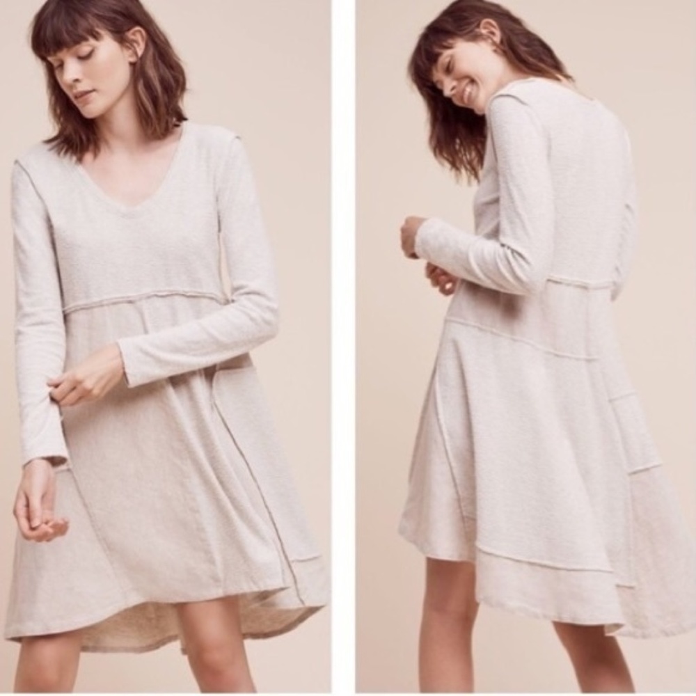 NEW ✨ Anthropologie Cotton/Linen Swing Dress XS